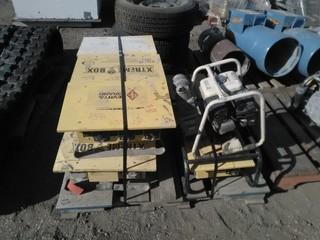 Lot of (8) Xtreme Box Power Distribution Centers and 3" Trash Pump.