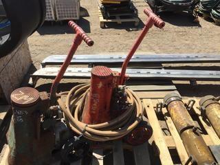 Lot of (2) Duff Norton 100 Ton Pneumatic Jacks.