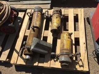 Lot of (4) Enerpac 60 Ton Hydraulic Jacks.