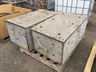 Lot of (2) Wood Fuel Cages.