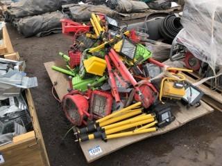 Lot of Assorted Halogen Work Lights.