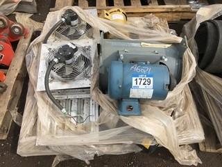 Lot of Assorted Electric Exhaust Fans w/Motors.