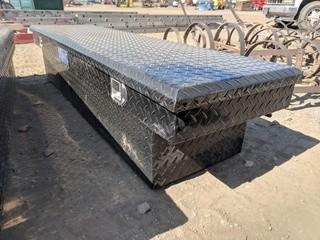 Black Diamond Plate UWS Tool Box To Fit 62" Truck Box.