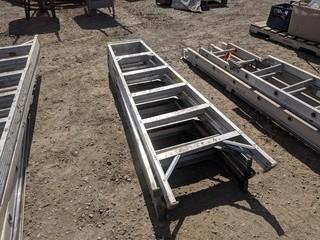 Lot of (2) 6' Aluminum Step Ladders.