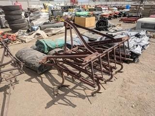 Antique 3 Point Hitch 3 Row Cultivator.