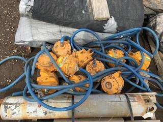 Lot of Assorted Somai External Pneumatic Concrete Vibrators.