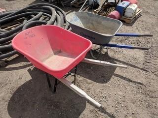 Lot of (2) Wheelbarrow w/Pneumatic Tires.