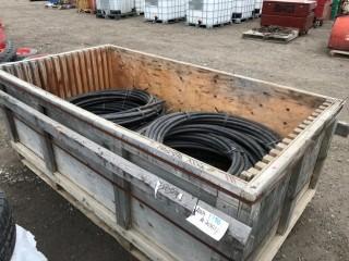 Lot of (8) Rolls of 1" Irrigation Hose.