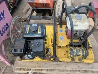 Lot of (2) 20" Gas Powered Walk Behind Plate Tampers.