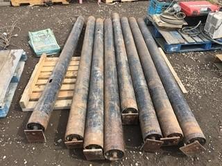 Lot of (2) 96 1/2"x5 1/2" Rollers To Fit Trailer Deck.