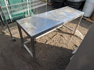 56"x20"x28" Stainless Steel Work Bench.