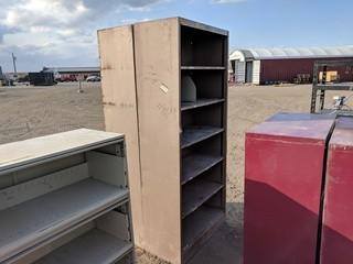 Lot of (2) 36"x17"x82" Storage Shelf c/w Adjustable Shelves.