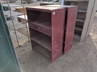 Lot of (2) 36"x18"x52" Metal Filing Cabinet.