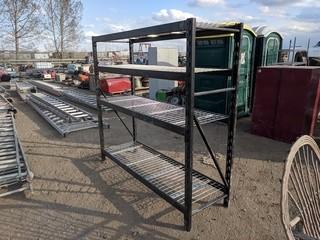 77"x24"x72" Adjustable Metal Storage Shelf.