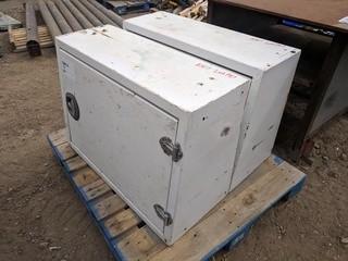 Lot of (2) 36" Truck Storage Cabinets.