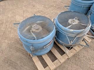 Lot of (2) Sureflame Fans 28".