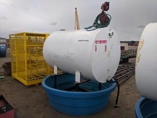 Cylindrical Fuel Storage Tank c/w Pump & Litre Counter 51"x72"..