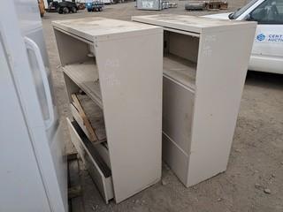 Lot of (2) Metal Filing Cabinets 42"x18"x52".