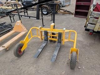 New/Unused 1,000 Kg. Rough Terrain 32" Pallet Jack.