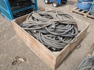 Lot of Assorted High Amperage H/D Rubber Armored Power Supply Cables.