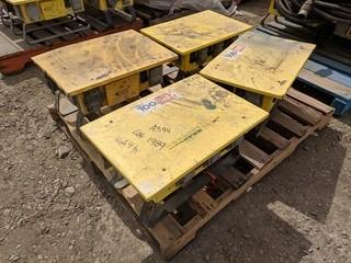 Lot of (4) Assorted Portable Power Distribution  Units.