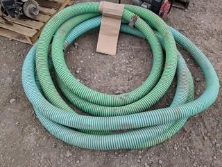 Lot of Assorted Lengths of 3" Suction Hose.