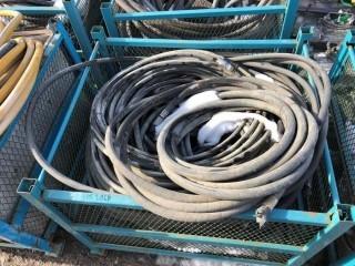 Lot of Assorted Lengths & Sizes of Hyd & Fuel Transfer Hose.