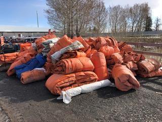 Lot of (9) Assorted Insulated Tarps.