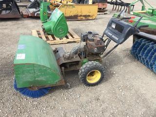 John Deere Self Propelled Sweeper c/w  Snow Blower Attachment.