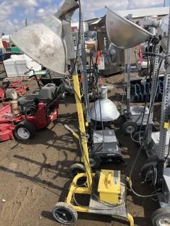 Lot of (3) Metal Halide Portable Electric Work Lamps.