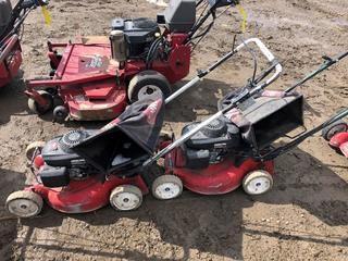 (2) Toro Commercial 21" Walk Behind Mowers.