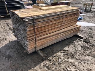 Lot of Assorted 1"x4" Wind-Break Planks.