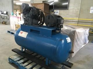 Kellogg Air Compressor c/w 100 Gallon Tank, 10 HP, 3 Phase.