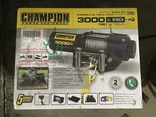 Champion Power Equipment Winch 3000 Lbs