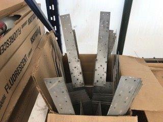 Lot of Assorted Galvanized Joist Hangers.