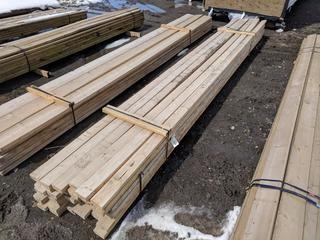 Lot of Approximately (47) 2"x4" 16' Lumber. Lumber.