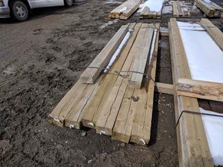 Lot of Approximately (5) 4"x6"x12' & (2) 4"x6"x8' Lumber.