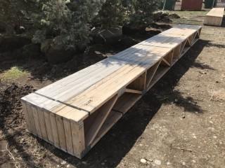 Lot of Approximately (9) 22' 2"x4" Pre Fab Floor Joists.