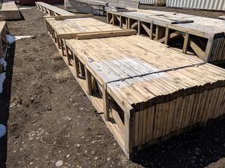 Lot of Approximately (35) 19' 2"x4" Pre Fab Floor Joists.