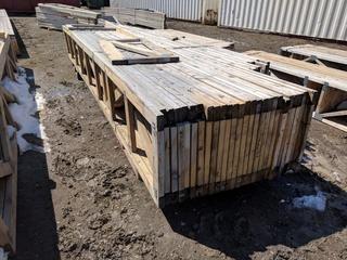 Lot of Assorted 5' to 16', 2"x4" Pre Fab Floor Joists.