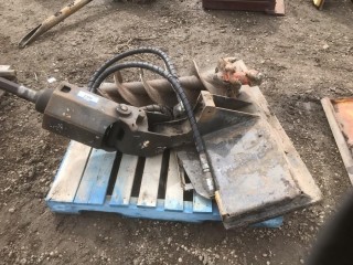Bobcat Hydraulic Auger c/w To Fit Skid Steer, Auger Bit