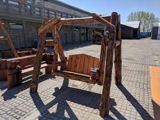 Log Bench Swing