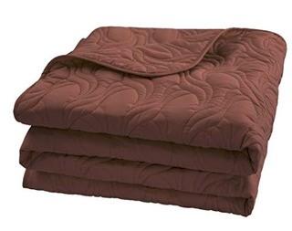 Breanna Microfiber Embroidered Quilt King, Chocolate 