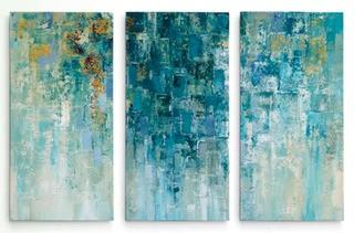 I Love the Rain' Acrylic Painting Print Multi-Piece Image on Gallery Wrapped Canvas 32X48"