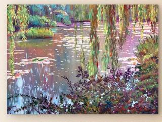 Homage to Monet' Painting Print on Canvas 18x24"
