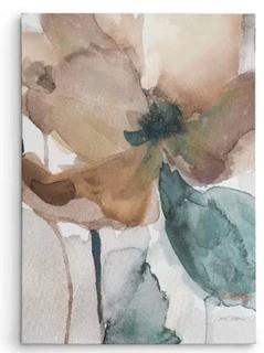 Watercolor Poppy I' Painting Print on Wrapped Canvas 24x32"