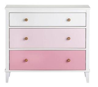Little Seeds Monarch Hill Poppy 3 Drawer Dresser White/Pink