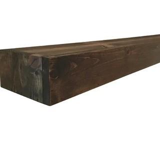 Garvon Floating Shelf Solid Wood Handmade Rustic Style Wall Shelf 4Hx56Lx6W