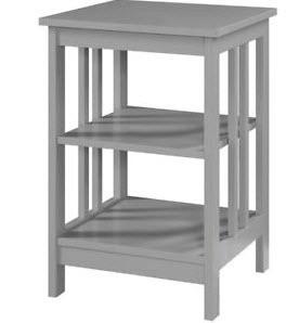 Minerva End Table,Grey