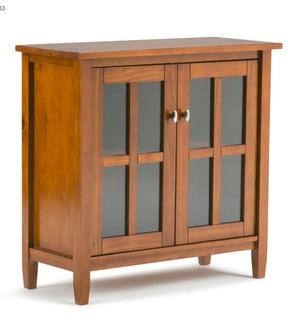 Alameda 2 Door Accent Cabinet, Honey Brown